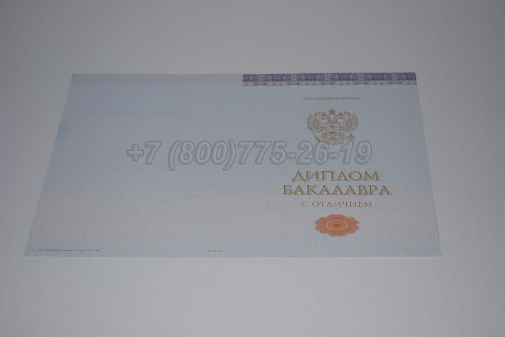 Бланк красного диплома бакалавра Гознак 2013-2025 год выпуска г.Иркутск