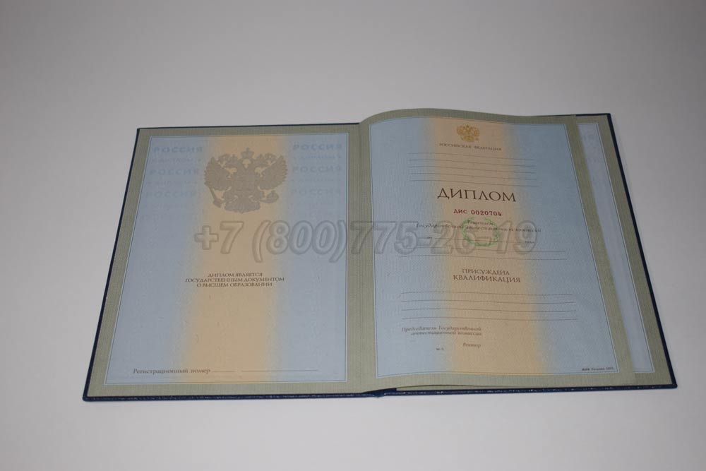 Диплом для иностранных граждан Гознак 1997-2025 год выпуска г.Иркутск