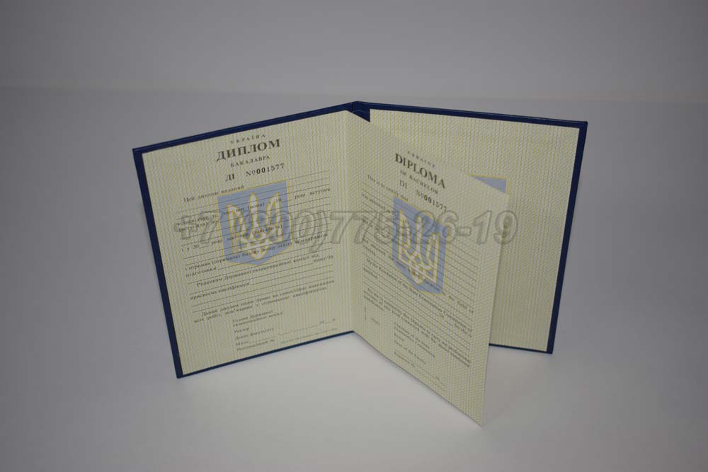 Диплом бакалавра Украины Гознак 1994-1999 год выпуска г.Иркутск