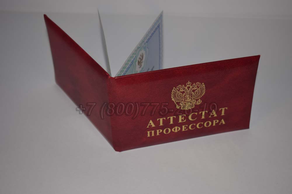 Атестат профессора Гознак 2015-2025 год выпуска г.Иркутск